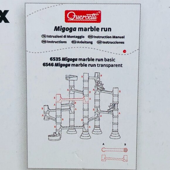 Quercetti  75 Pcs Migoga Marble Run Vortis New Sealed For Age 5-12 Years Old - Picture 10 of 13